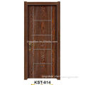 latest indian room melamine wooden door designs with aluminum strips